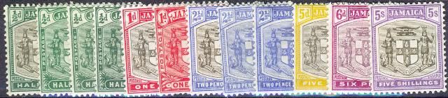 Image of Jamaica SG 37/45 MM British Commonwealth Stamp